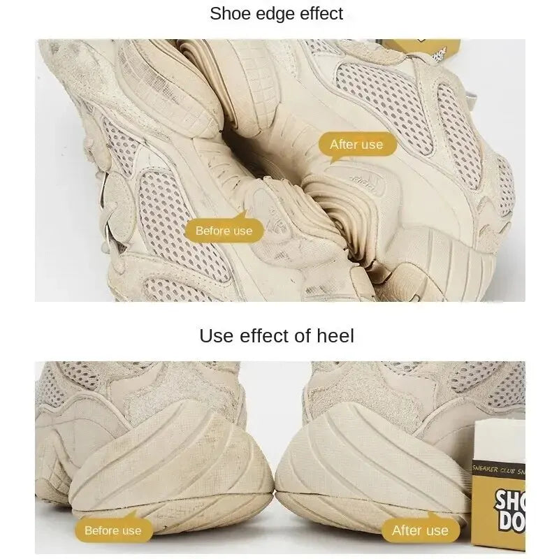 Shoe Eraser Set Portable Rubber Block Brush For Suede Leather Cleaning