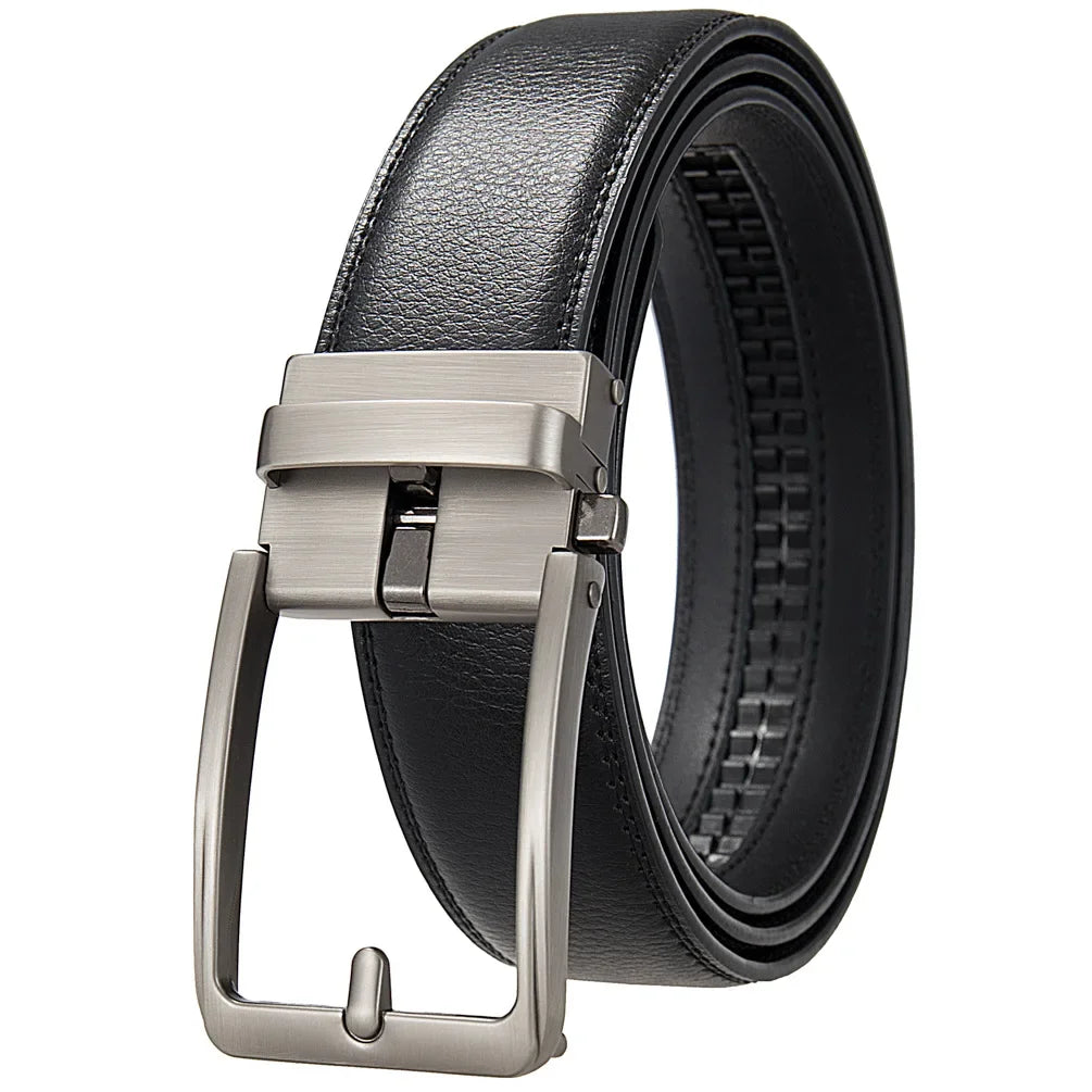 Casual  Genuine Leather Belt With Automatic Buckle
