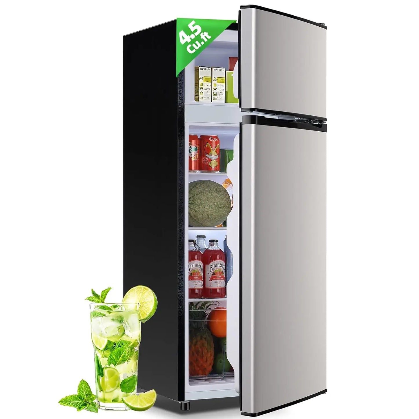 Two-Door Freestanding Refrigerator With Freezer