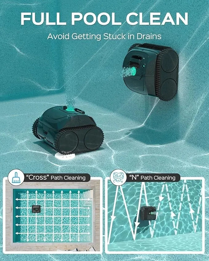 High-concerned C1 Cordless Wall Climb Robotic Pool Cleaner