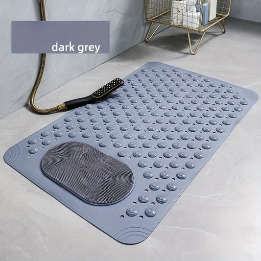 PVC Bath Mat With Rectangular Massage Nubs Non Slip