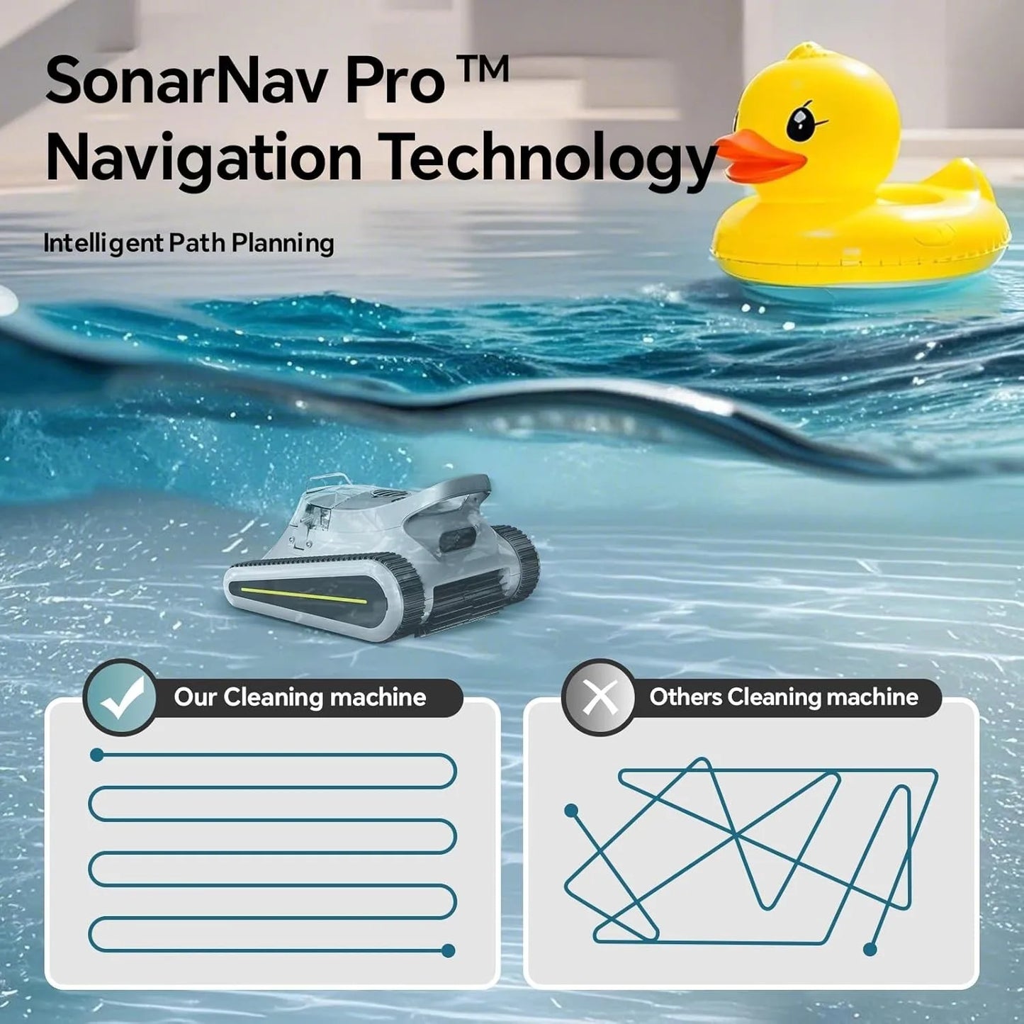 High-concerned Pool Cleaner Smart Navigation Vacuum App Control