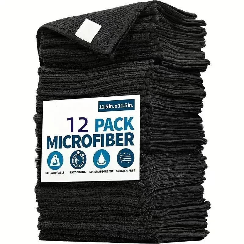 Thick Microfiber Cleaning Cloths Lint Free