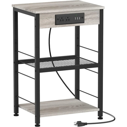 Nightstand/ End Table With USB Outlets
