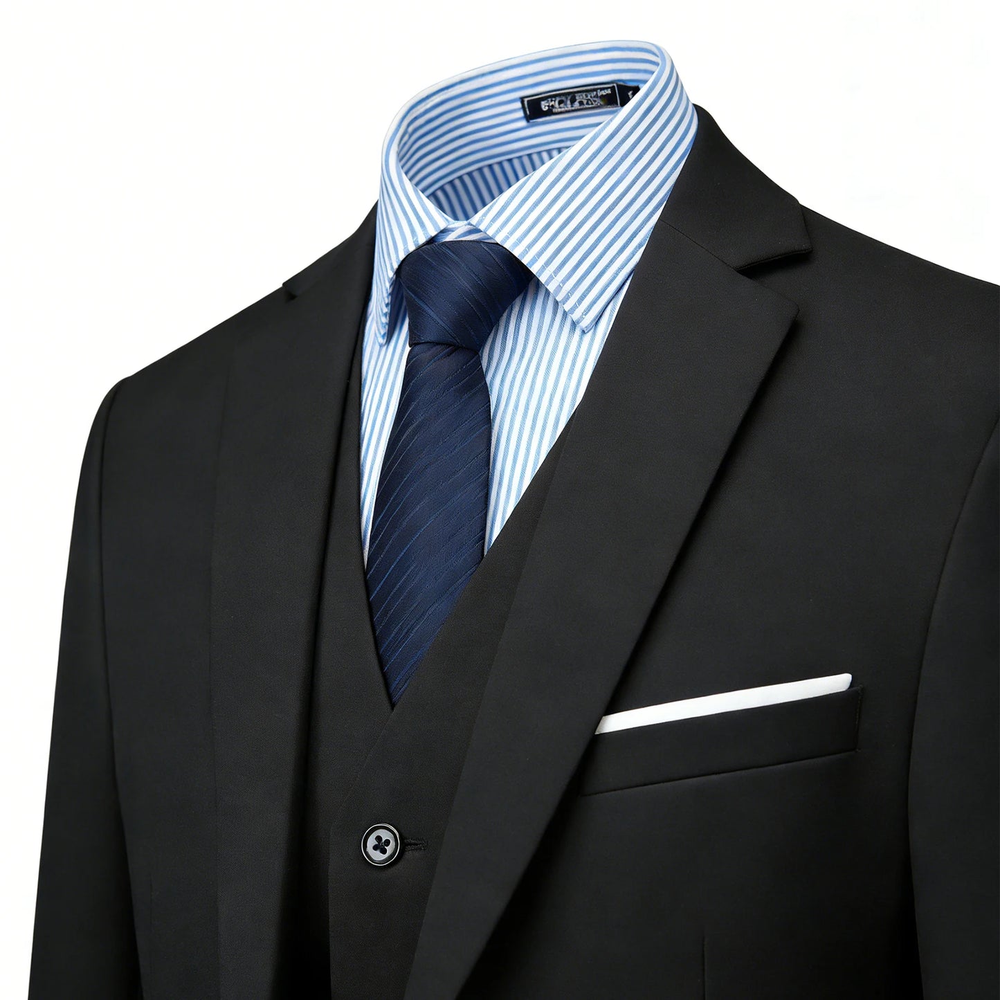 CYPTIRY Men's 3 Piece Slim Suit Set Blazer Pants Shirt