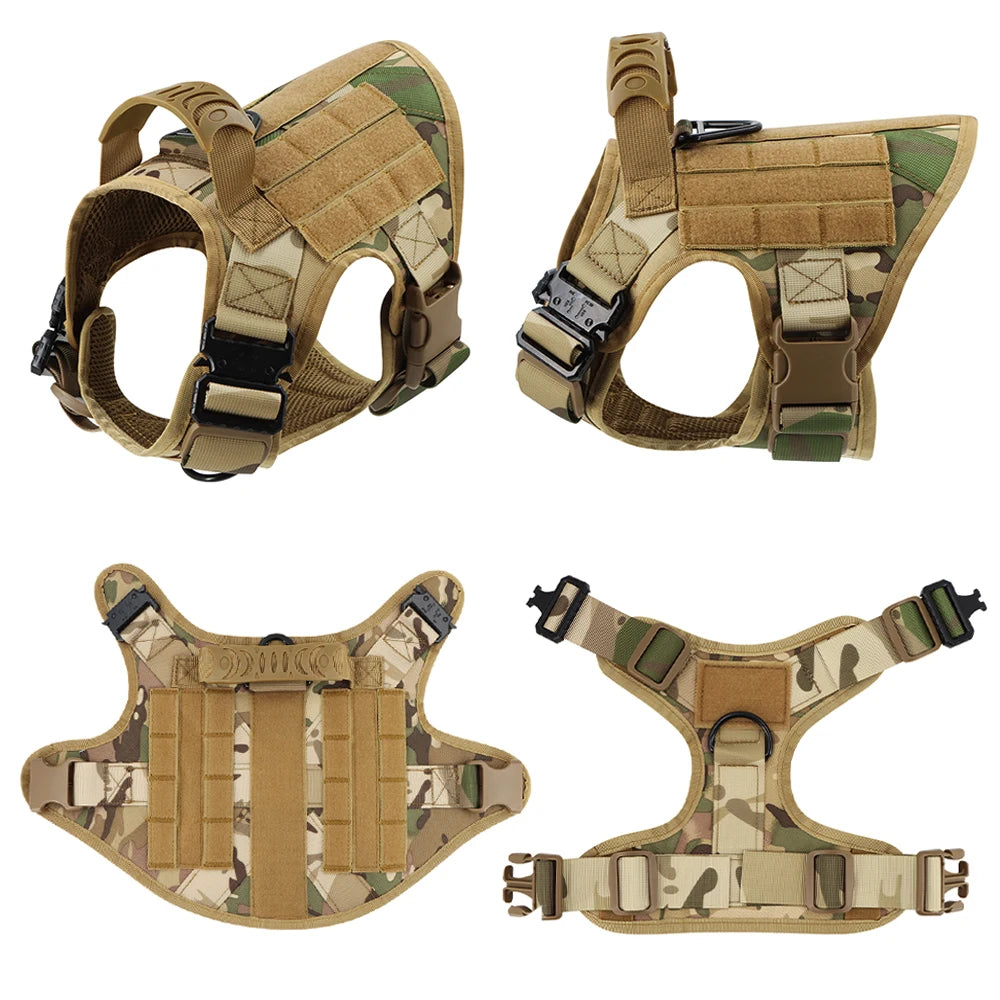 Tactical Dog Harness and Leash Set