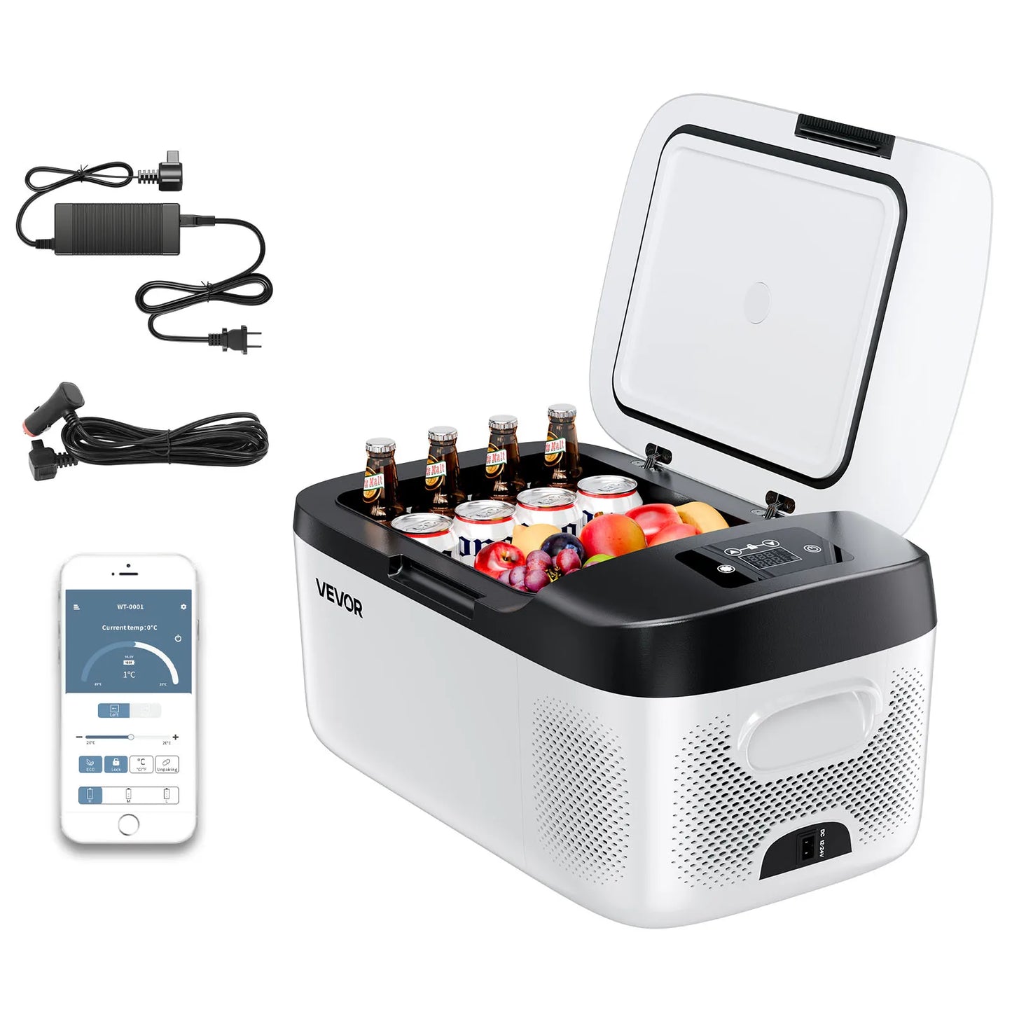 VEVOR Portable Car Mini Fridge Freezer Compressor Cooler