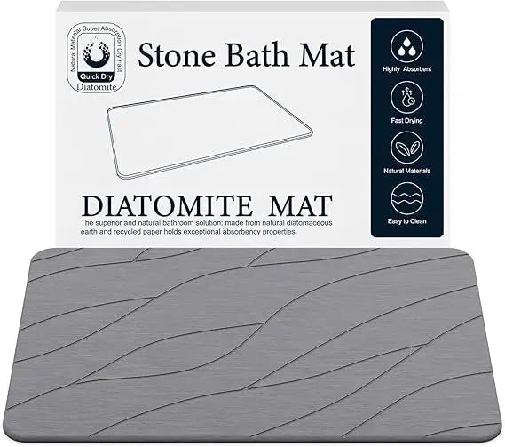 Diatomaceous Earth Bath Mat Quick Dry Ultra Absorbent