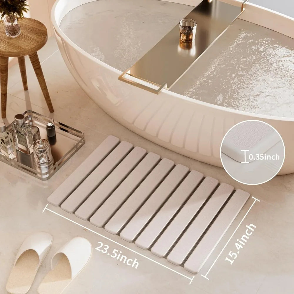 Super Absorbent Bath Stone Mat Non Slip Diatomaceous Earth
