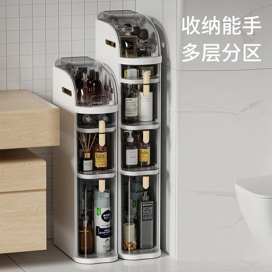 Plastic Slim Gap Drawer Storage Cabinet For Kitchen And Bathroom