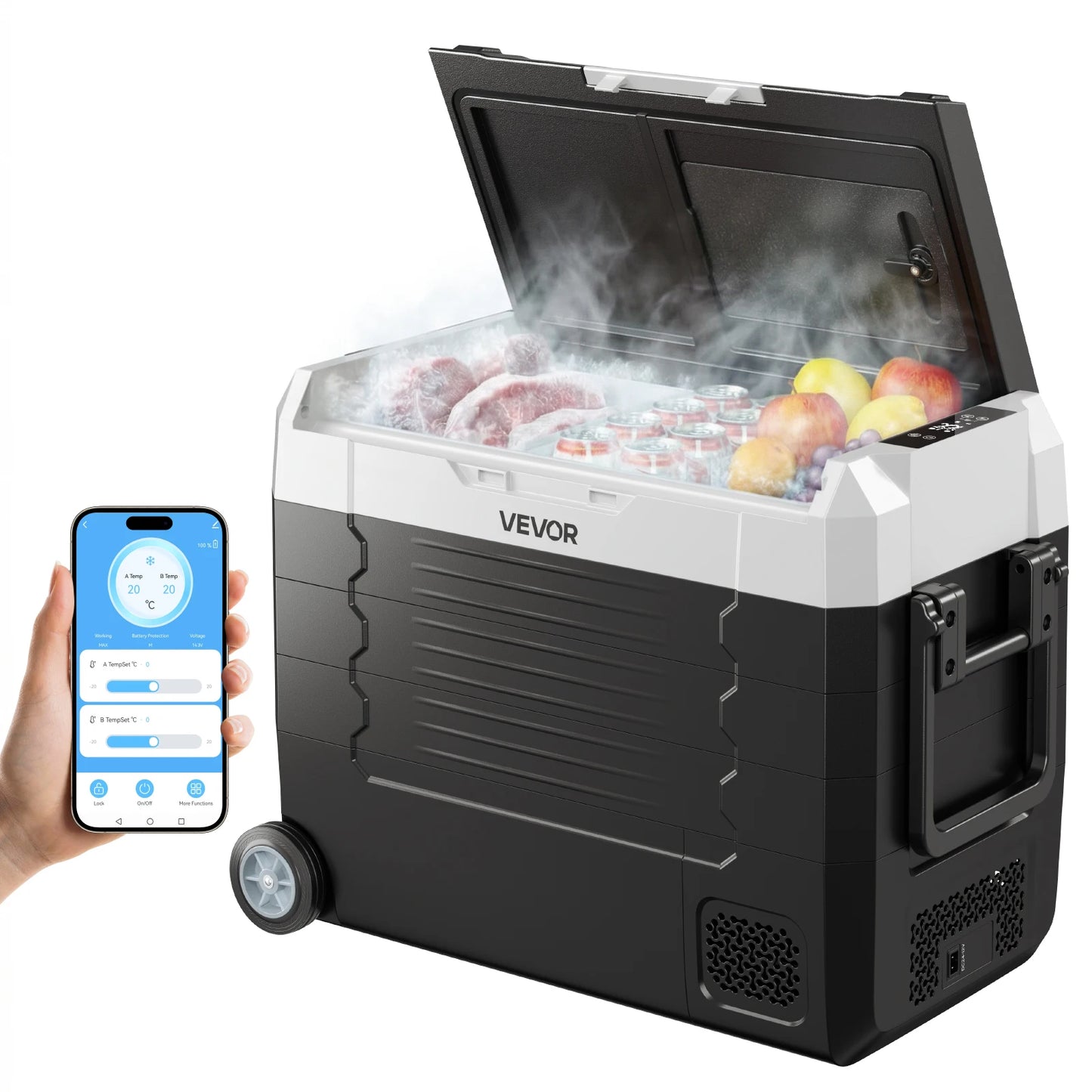 VEVOR Portable Car Mini Fridge Freezer Compressor Cooler
