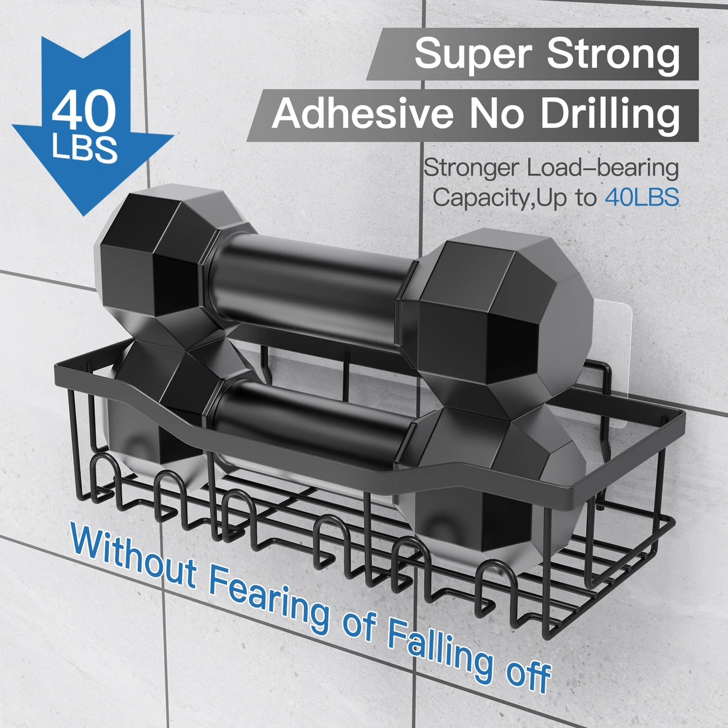 Wall Mounted Stainless Steel Bathroom Shelves One Tier