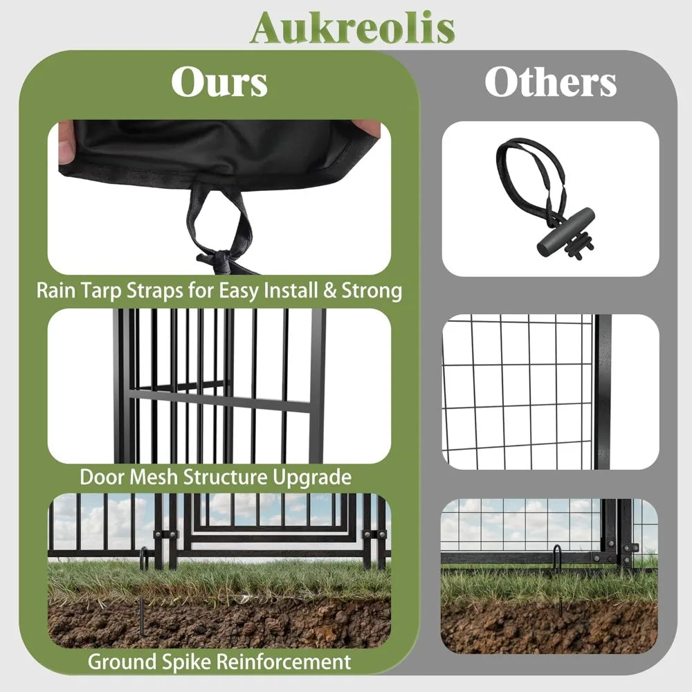 Heavy Duty Outdoor Dog Kennel With Roof