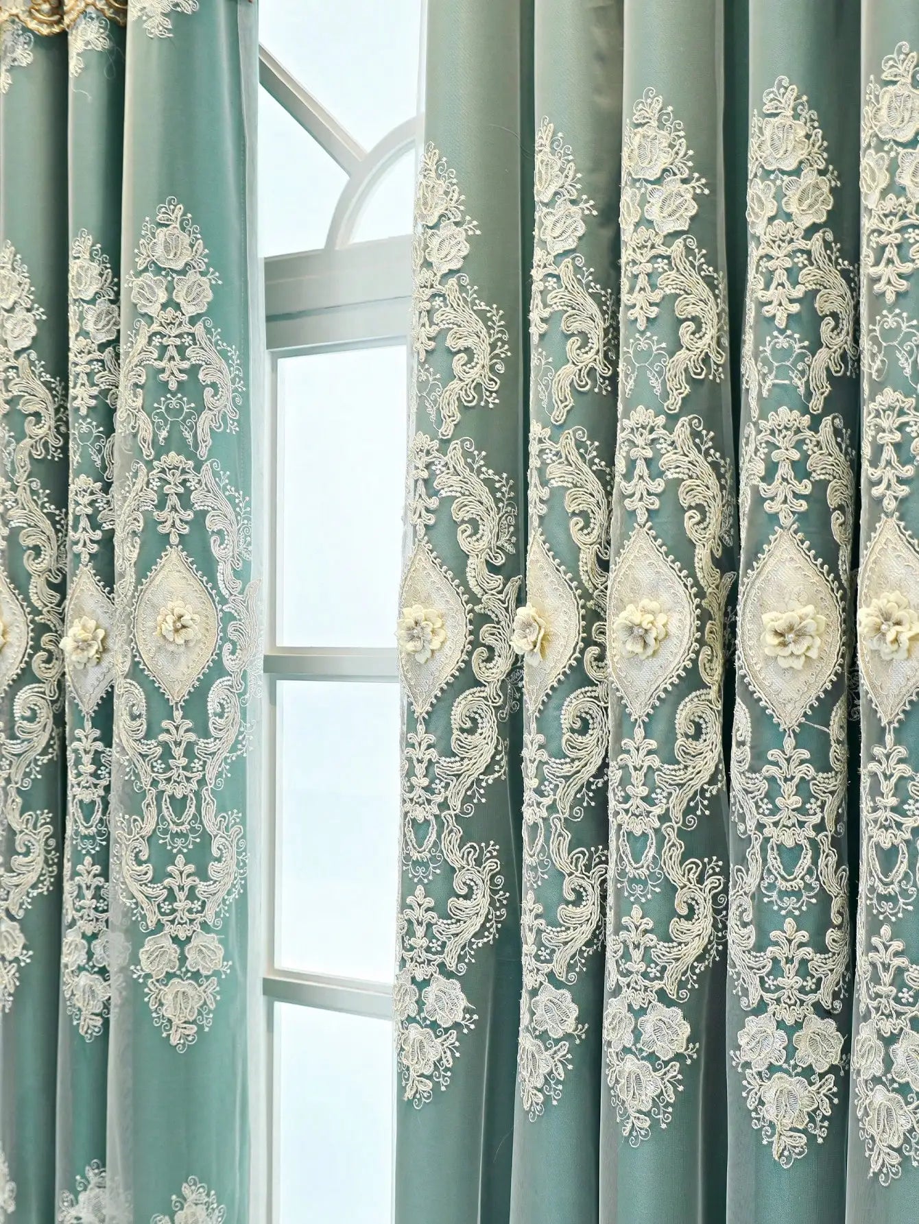 Luxury Vintage Embroidered Curtains