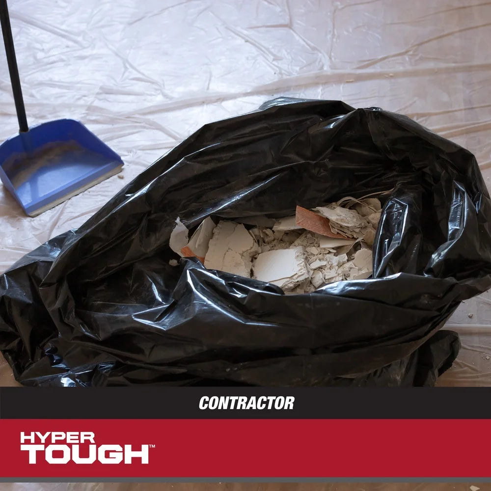 Heavy Duty Contractor Trash Bags 20 Count For Construction Cleanup