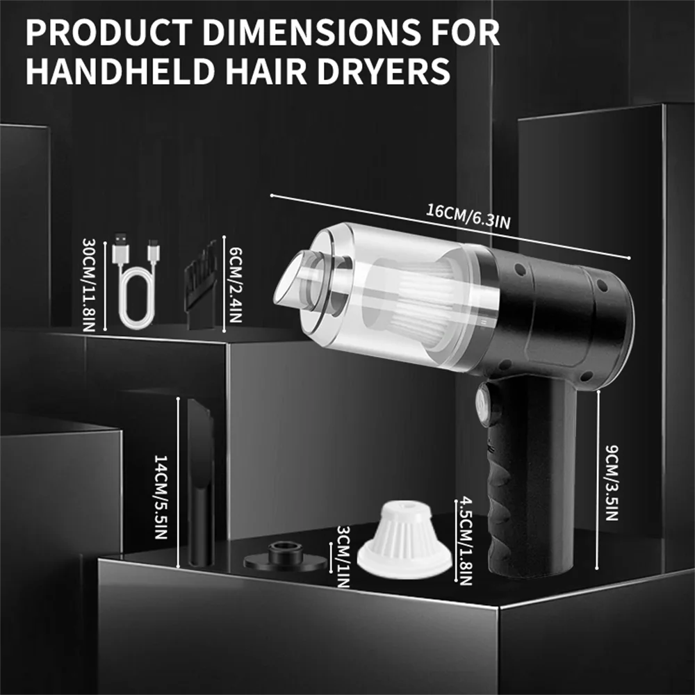 Portable Handheld Vacuum Cleaner For Car And Home With Multifunctional Brush