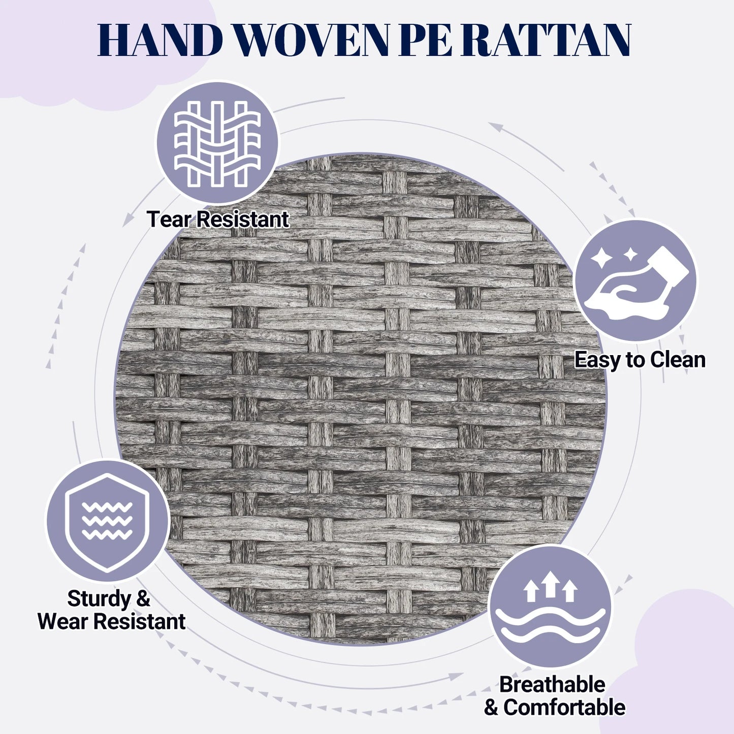 Elevated Rattan Dog Bed with Canopy, with Water Resistant Cushion