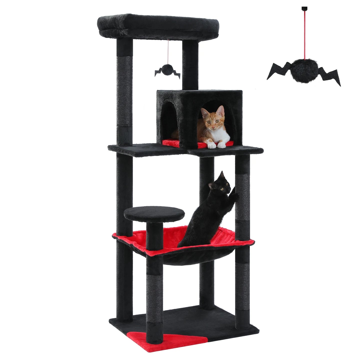 PAWZ Road Five Level Cat Tower For Large Cats Hammock