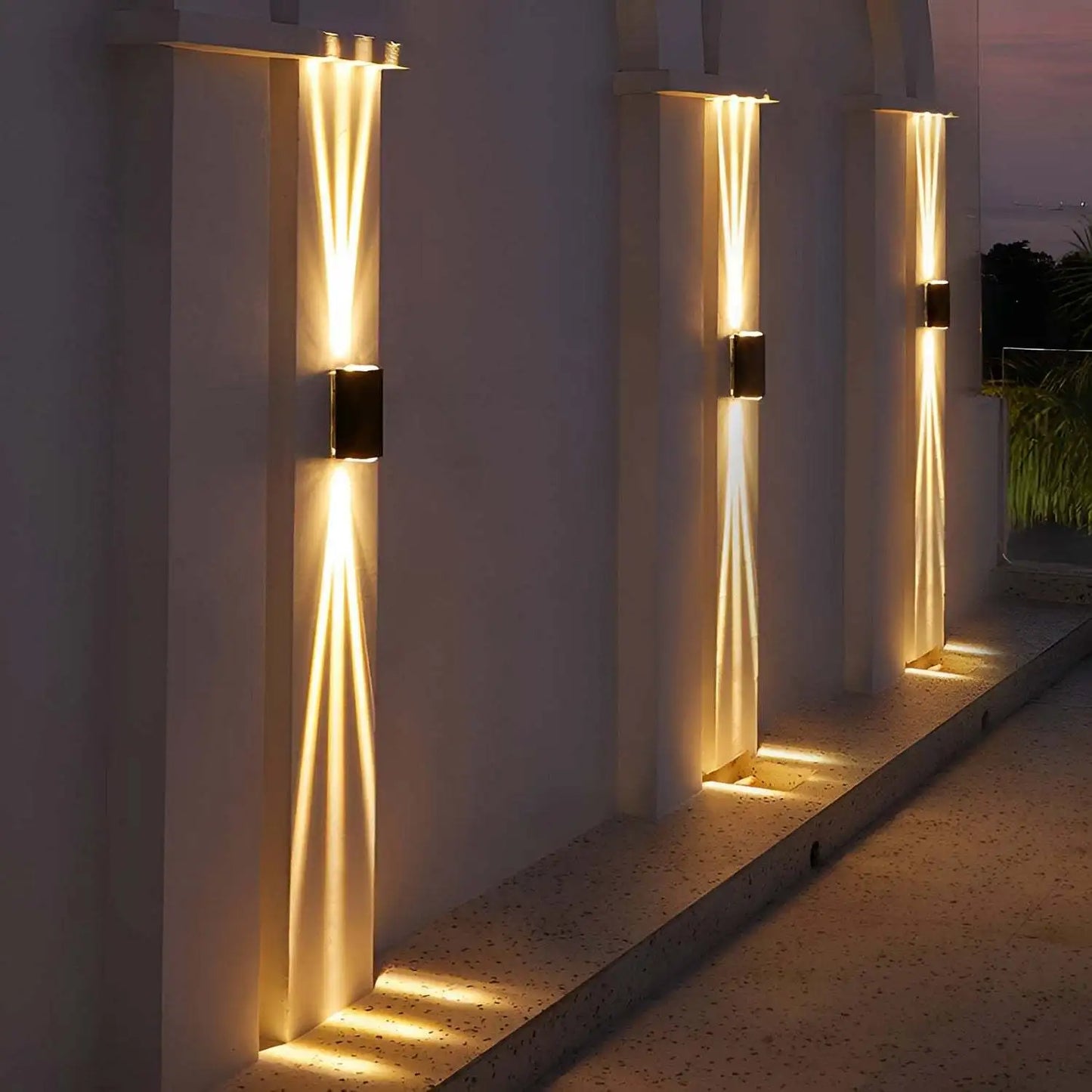 LED Up And Down Wall Lamp Aluminum Anti Rust Outdoor Indoor Sconce 10W 3000K