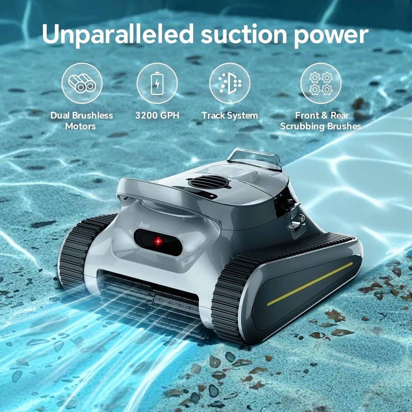 High-concerned Pool Cleaner Smart Navigation Vacuum App Control