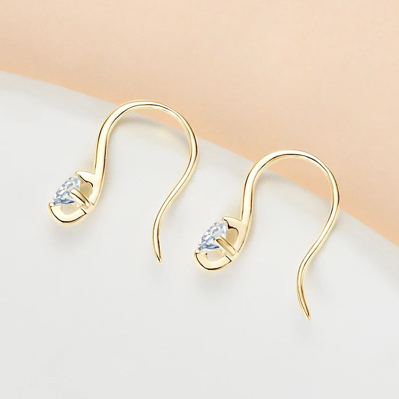 Oxtao 925 Sterling Silver Moissanite Dangle Earrings