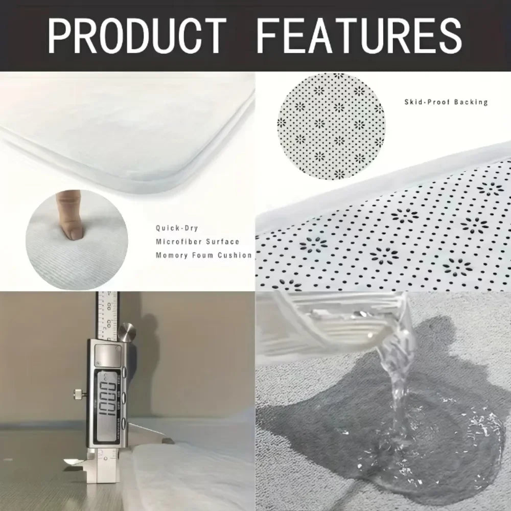 Vintage Wooden Home Sweet Home Kitchen Floor Mat Set