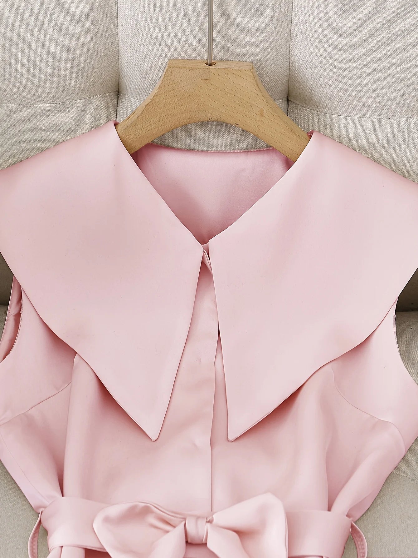 ZHUANIE Sleeveless Top And Trousers Two-Piece Set For Office Ladies