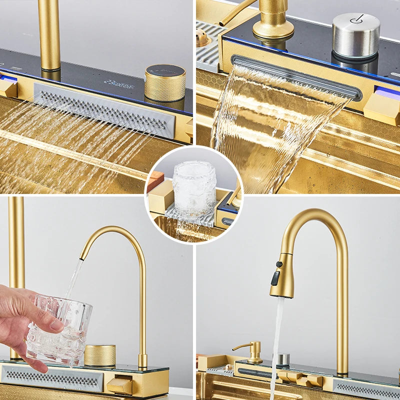 Rozin 304 Stainless Steel Kitchen Sink With Digital Display