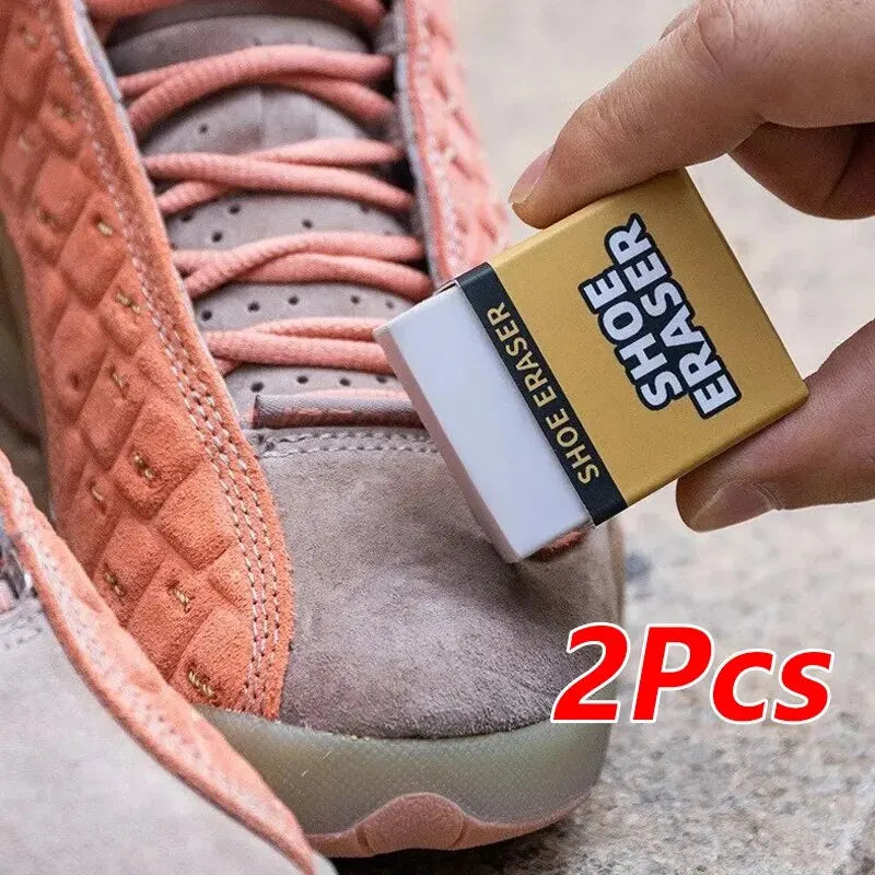 Shoe Eraser Set Portable Rubber Block Brush For Suede Leather Cleaning