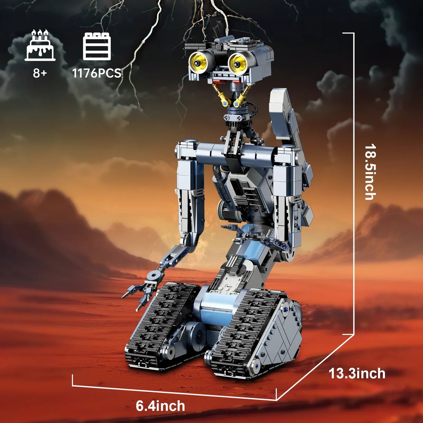 Johnny's 5 Robot Building Blocks Set