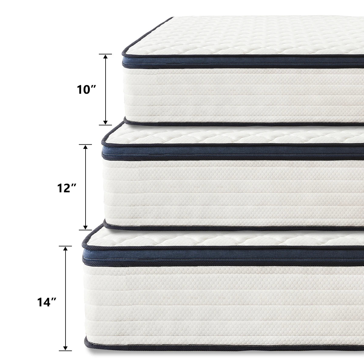 Amztree Gel Memory Foam Hybrid Mattress With Pocket Springs