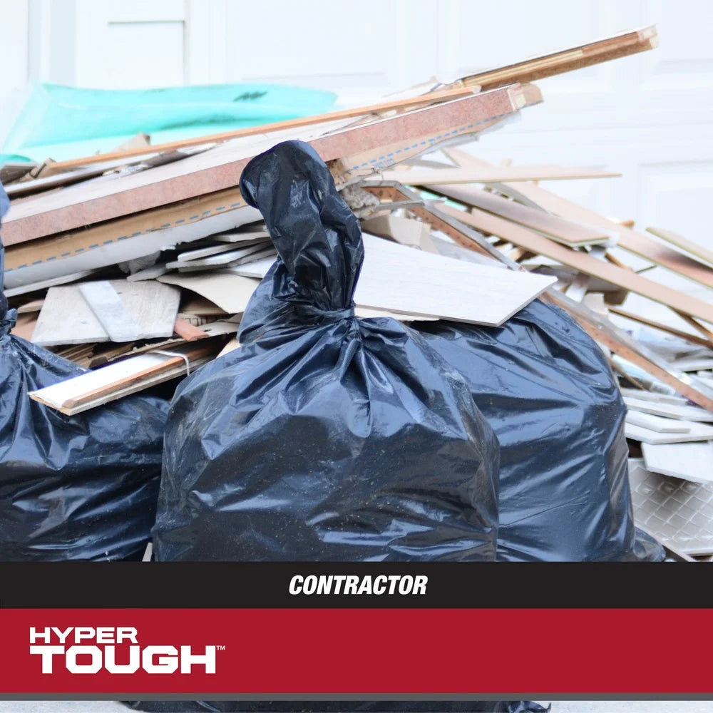 Heavy Duty Contractor Trash Bags 20 Count For Construction Cleanup