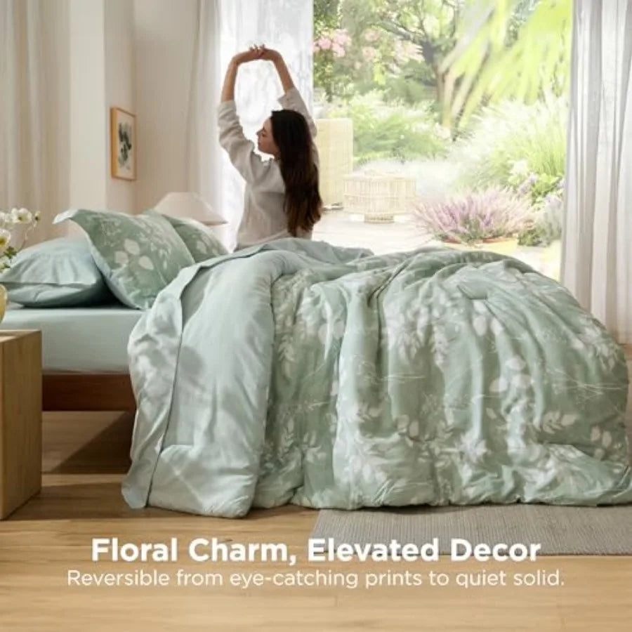 Botanical Bedding Comforter Set Premium Bed In A Bag