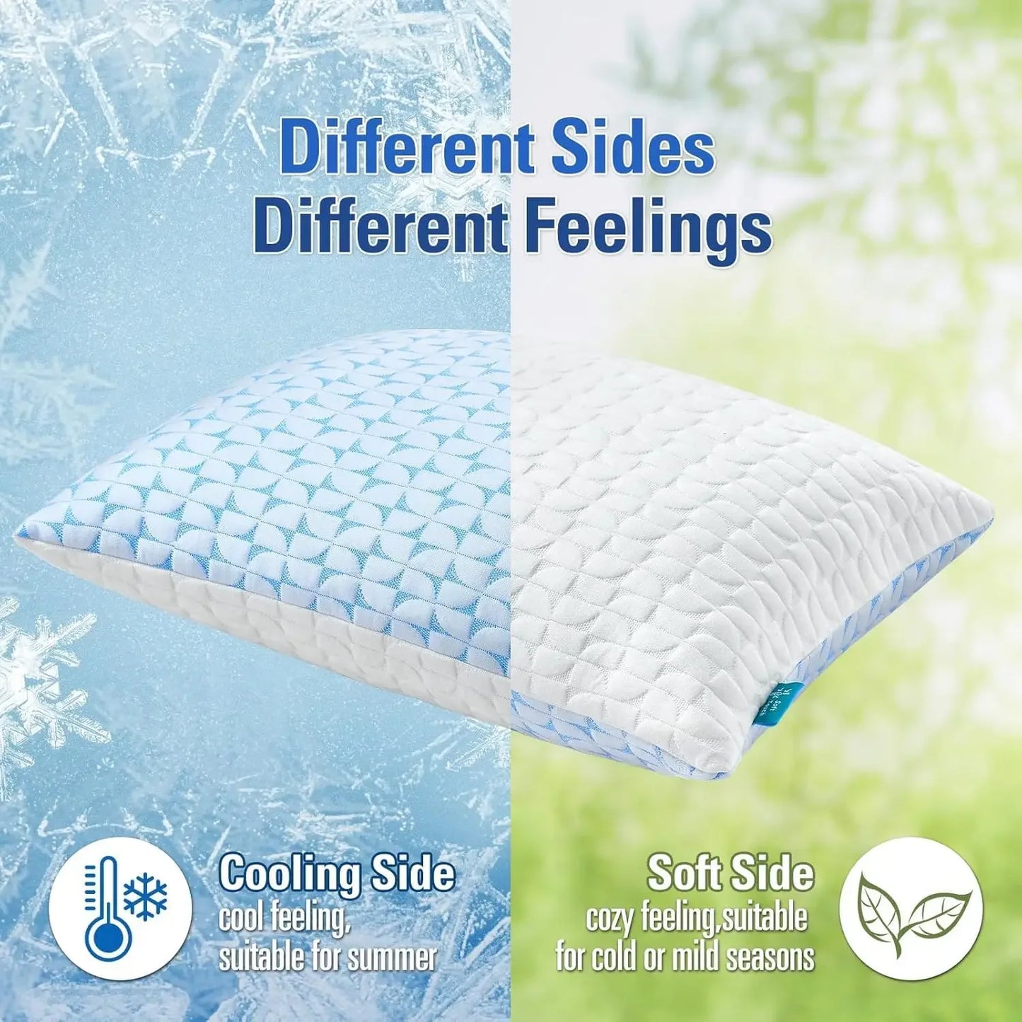 Shredded Memory Foam Pillows Set of 2