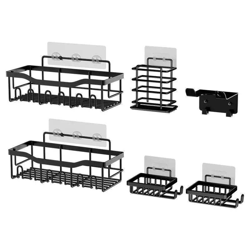 Wall Mounted Stainless Steel Bathroom Shelves One Tier