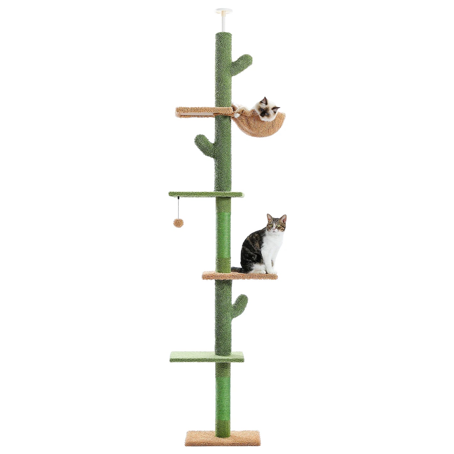 PAWZ Road 5-Tier Floor To Ceiling Cat Tower Cat Tree