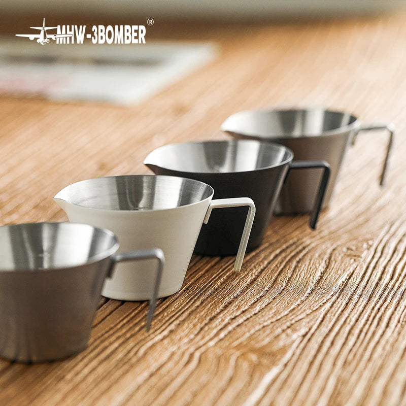 Espresso  Stainless Steel Measuring Cup with Handle Metal