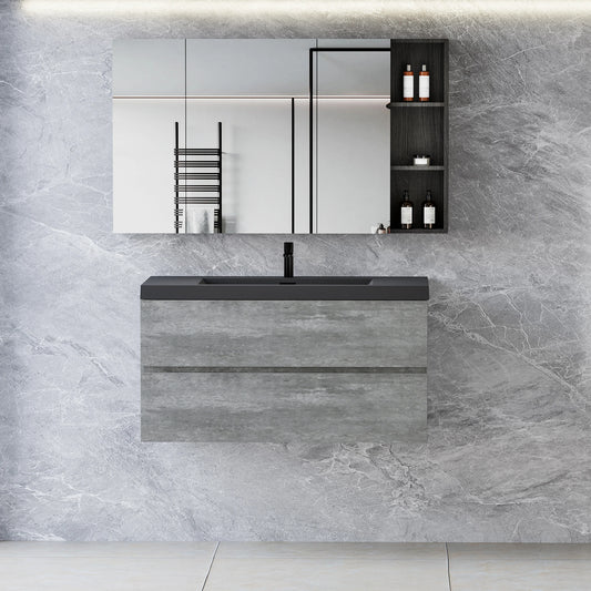 Modern Wall Mounted Bathroom Vanity With Sink