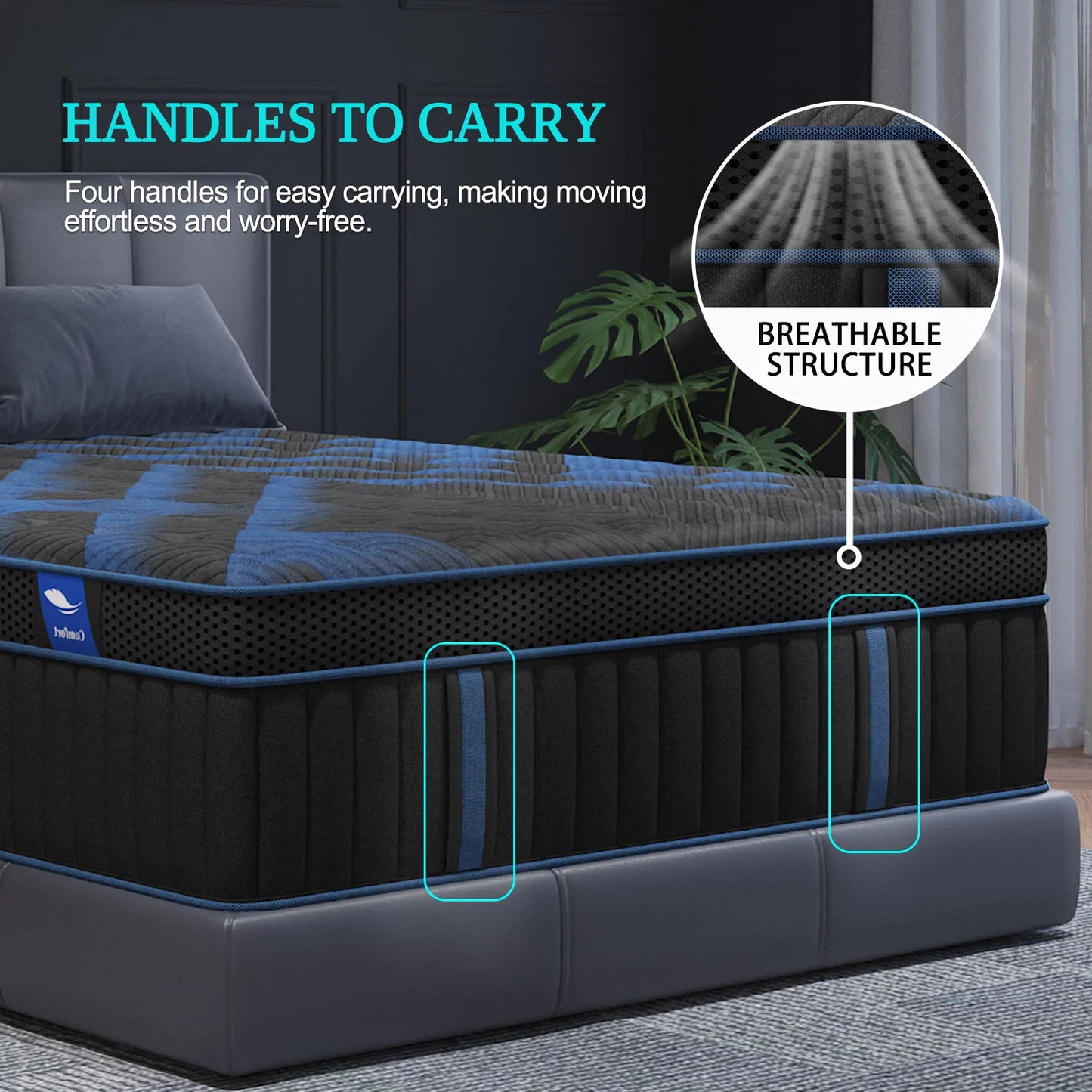 SweetloveCN Gel Memory Foam Hybrid Pocket Spring Mattress