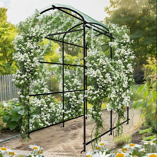 Wisfor U Shaped Metal Tall Plant Trellis Frame For Climbing
