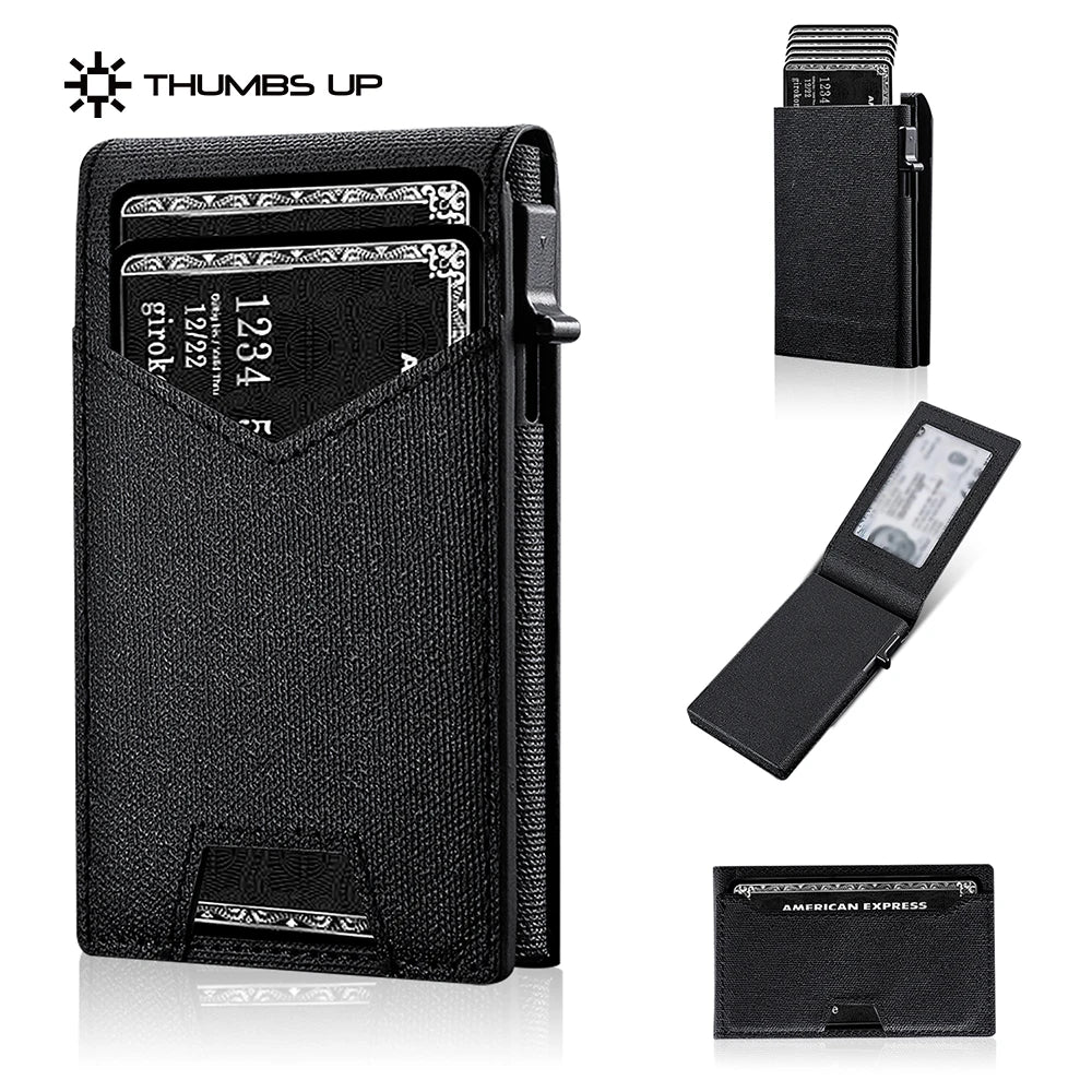 IWANTITCN Minimalist Cardholder Wallet With RFID Blocking Front Pocket