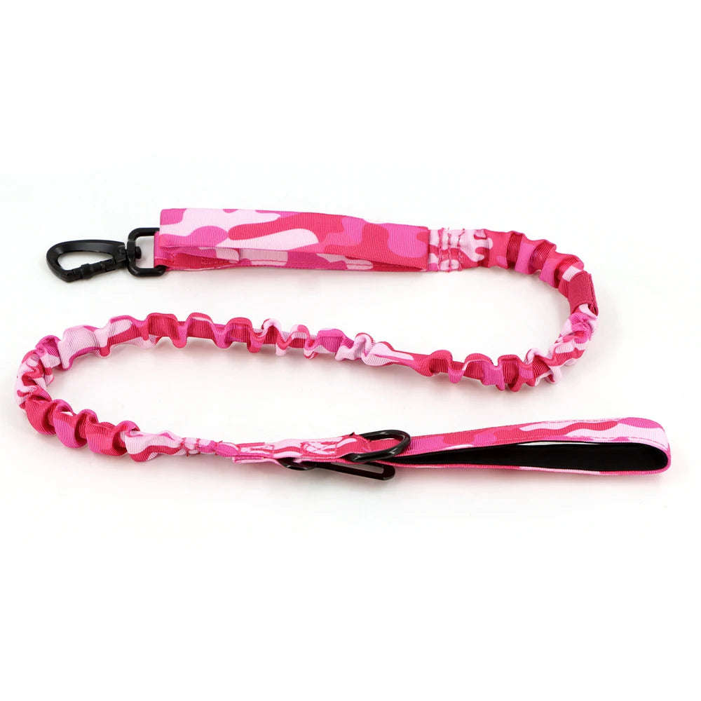 Military Pink Camouflage Dog Harness w/ Leash