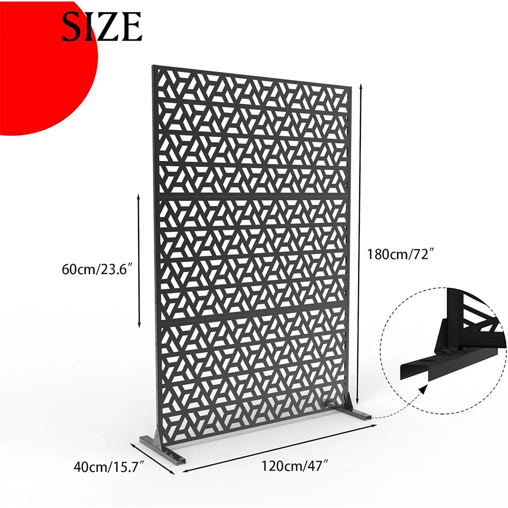 HiMISSH Metal Outdoor Privacy Screens and Panels for Patio