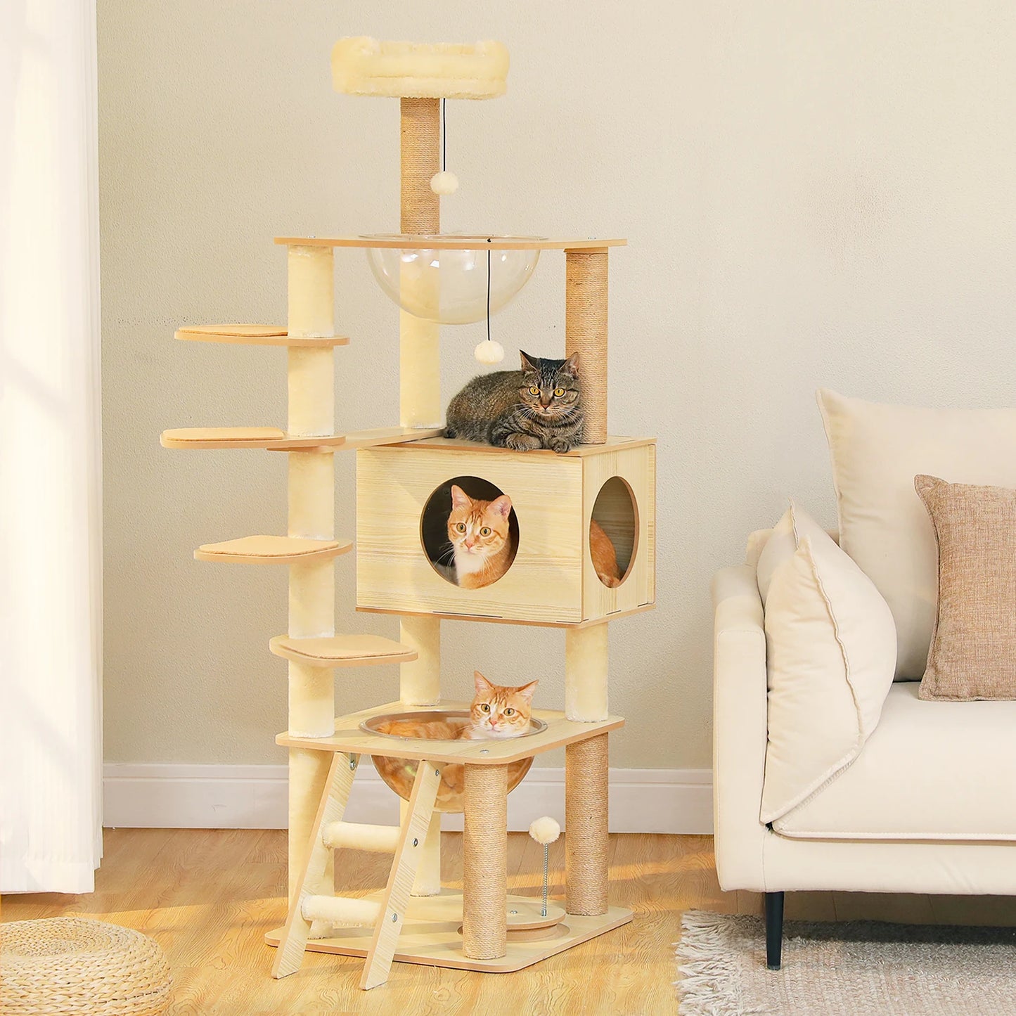 PAWZ Ro Multi Level Cat Tree For Active Indoor Adventures